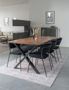 House Nordic Jídelní stůl 180cm, akátové dřevé Genova (Jídelní stůl z přírodního akátového dřeva se zvlněnou hranou\n180x90xh76 cm)