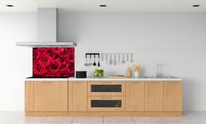 Panel do kuchyně Kapky na růžích pl-pksh-100x70-f-122317792