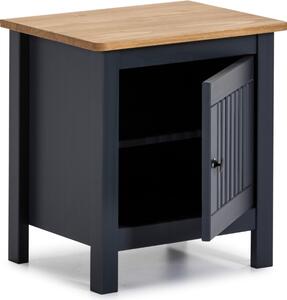 Antracitově šedý borovicový noční stolek Marckeric Bruna 46 x 35 cm