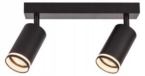 Nástěnné/stropní LED svítidlo 2X GU10 ČERNÉ