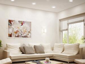 LED2 Zápustné koupelnové LED osvětlení STATIC, 7W, teplá bílá, kulaté, bílé, IP44 2050131