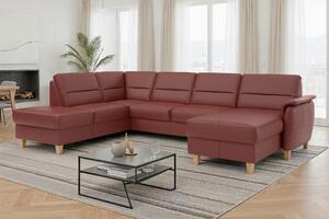 SEDACÍ SOUPRAVA, kůže, červenohnědá Sit & More - Sedací soupravy, Online Only