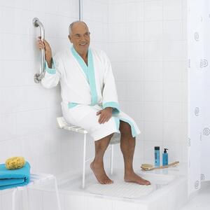 RIDDER - Sedátko do sprchy, sklopné s podpěrou, bílá (A0020301)