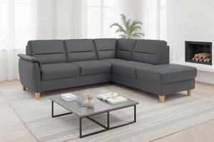 ROHOVÁ SEDAČKA, kůže, černá Sit & More - Sedací soupravy, Online Only