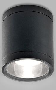 LED2 Venkovní přisazené stropní LED osvětlení TUBO II, 10W, 3000K/4000K/5700K kulaté, antracitové, IP65 5234654