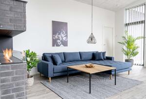 House Nordic Pohovka Lido Lounge (Pohovka vpravo v tmavě modré barvě se čtyřmi polštáři\nHN1003)