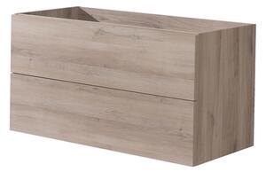 MEREO - Aira desk, koupelnová skříňka, dub, 2 zásuvky, 1010x530x460 mm (CN722S)