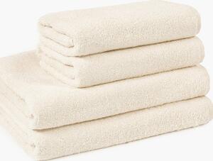 Goldea hotelový froté ručník / osuška bez bordury - 400g/m2 - přírodní režný 50 x 100 cm