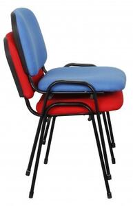 Konferenční židle JEFF ZK17, černá, modrá, červená