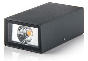 LED2 Venkovní nástěnné LED osvětlení BLOCK, 2x3W, teplá bílá, hranaté, antracitové, IP54 5100434