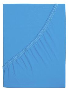 B.E.S. - Petrovice, s.r.o. Jersey prostěradlo s elastanem Lycra - Nebeská modrá 140 x 200