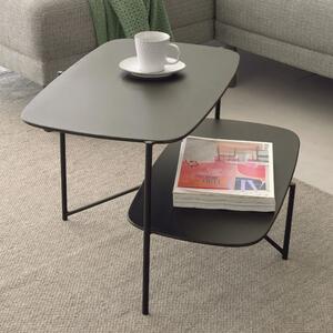 Černý kovový konferenční stolek Kave Home Wigan 62 x 58 cm