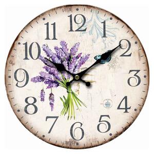 Casa de Engel Nástěnné hodiny Lavender, 34 cm