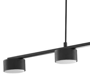 TK-LIGHTING Závěsné moderní osvětlení nad jídelní stůl DALLAS, 4xGX53, 10W, kulaté, černé 6244