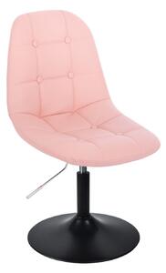 LuxuryForm Židle SAMSON na černém talíři - růžová