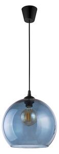 TLG Závěsný moderní lustr na lanku CUBUS, 1xE27, 60W, koule, modrý 3141