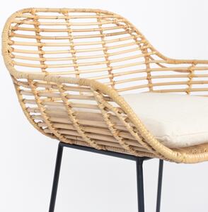 White Label Ratanová barová židle WLL TIGER 65 cm