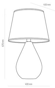 TK-LIGHTING Stolní designová lampa LACRIMA, 1xE27, 60W, bílá 5453
