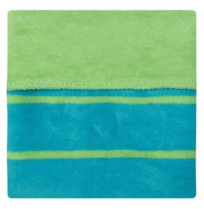 WOMAR Dětská bavlněná deka Womar 75x100 modro-zelená