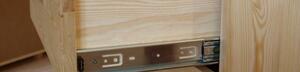 Stylová dřevěná Vitrína - Prosklená 3 dveřová skříň VENEZIA - DM-VZ-002, masiv borovice