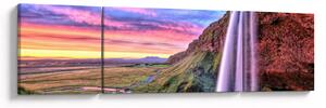 Obraz - Vodopád Seljalandsfoss (170x50 cm)