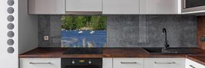 Panel do kuchyně Bílé labutě pl-pksh-100x70-f-203819741