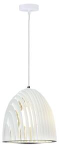 V-Tac Lustr na lanku 1xE27/60W/230V bílá VT1117