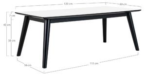 House Nordic Konferenční stolek Kodaň (Konferenční stolek v bílé a černé barvě)