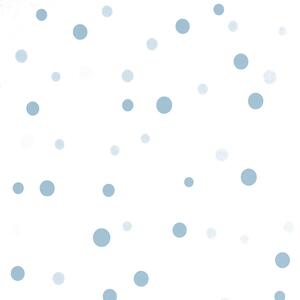 Modro-bílá vliesová tapeta s puntíky, 137-2, Sambori, ICH Wallcoverings