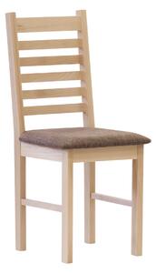 Stima Židle NORA s čalouněným sedákem Odstín: Buk, Látky: LUIS grigio 17