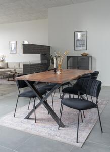 House Nordic Jídelní stůl 180cm, akátové dřevé Genova (Jídelní stůl z přírodního akátového dřeva se zvlněnou hranou\n180x90xh76 cm)