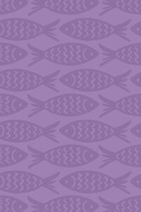 Plážová osuška Ryby fialová 140 cm