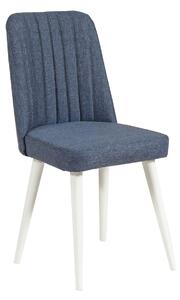 Bílo-tmavě modrá židle Vina
