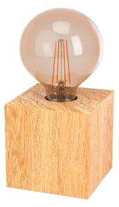 EGLO Vintage stolní dřevěná lampa PRESTWICK 2, 1xE27, 40W, hnědá 43733