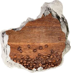 Nálepka 3D díra na zeď Zrnka kávy nd-p-104485723