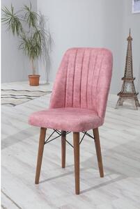 Růžová židle Lemeda Kare Gold