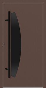 Hliníkové vchodové dveře FM Turen Premium P90 M312 BLACKLINE cihlově červená RAL3009