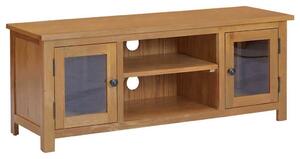 TV stolek 110 x 35 x 44 cm masivní dubové dřevo 327435