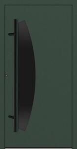 Hliníkové vchodové dveře FM Turen Premium P90 M312 BLACKLINE zelená RAL6009