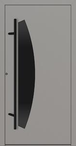 Hliníkové vchodové dveře FM Turen Premium P90 M312 BLACKLINE šedá RAL9007