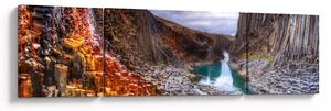 Obraz - kaňon Studlagil (170x50 cm)