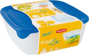 Curver set FRESH&GO 0,8L + 1,7L + 2,9L + 0,25L