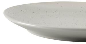 Světle šedý keramický dezertní talíř Kave Home Aratani Ø 20,5 cm