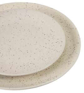 Bílý keramický talíř Kave Home Aratani Ø 27 cm