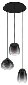 EGLO Moderní závěsné osvětlení AGUILARES, 3xE27, 40W, černé 900196