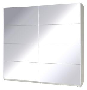 MARIDEX SKŘÍNĚ Šatní skříň - TWISTER 1, zrcadlo/matná bílá