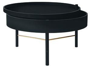 Audo CPH Černý jasanový konferenční stolek AUDO TURNING 65 cm