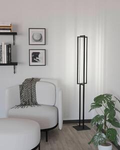 EGLO LED designová stojací lampa SIBERIA, 34W, teplá-studená bílá, černá 900469