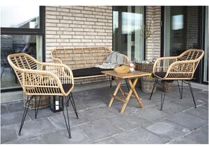 Nordic Experience Hnědá zahradní pohovka Corma z umělého ratanu
