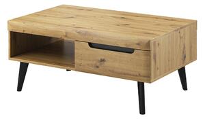 Konferenční stolek - NORDI NL107, dub artisan/černá